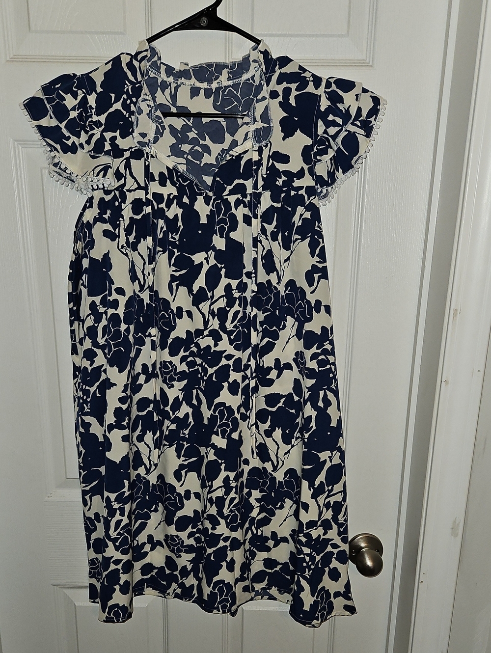 Women’s Navy & White Floral Swing Dress